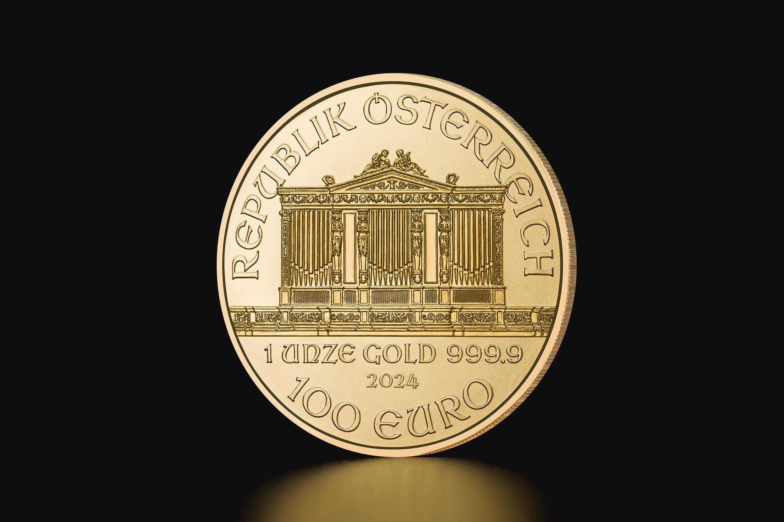 ミニカー WIENERSCHNITZEL 18K GOLD WIENER(1of1000) 1 oz Austrian Philharmonic gold coin (2025) | Tavex