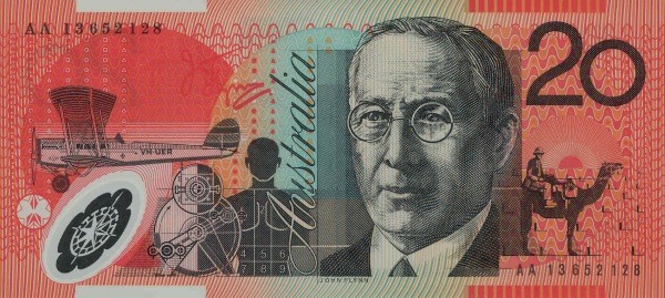 AUD 20 bagsiden