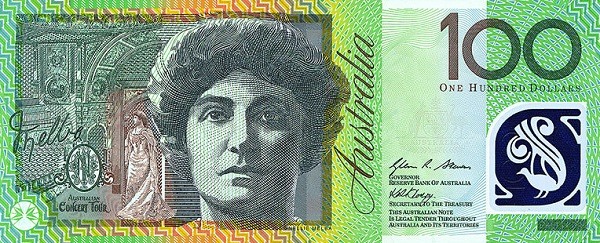 AUD 100 bagsiden