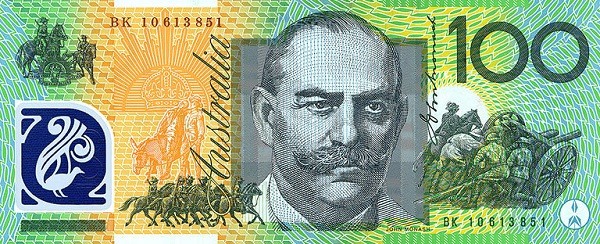 AUD 100 forsiden