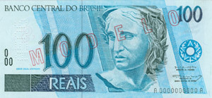 100 BRL forsiden