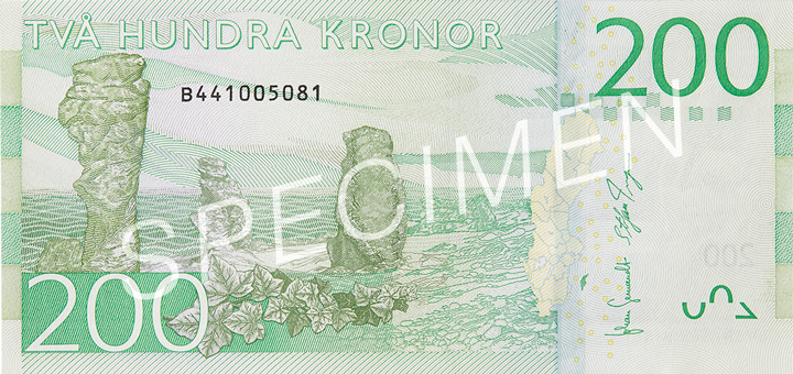SEK 200 bagsiden