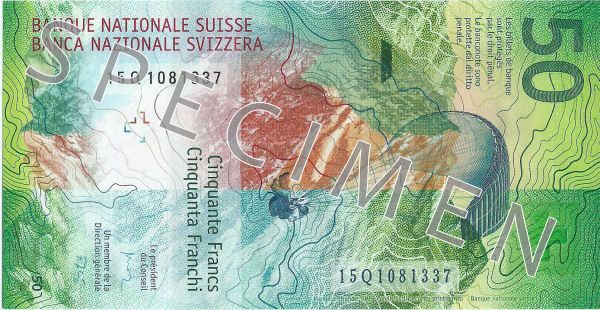 CHF Schweiziske franc pengeseddel