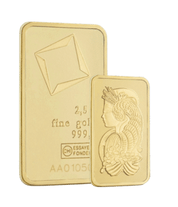 2,5 gram Valcambi Suisse Guldbarre